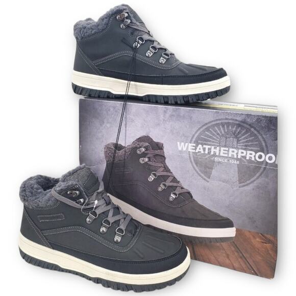 NWT Weatherproof Landon Men’s Suede Sneaker Boots – Grey – Size 13 main image 7